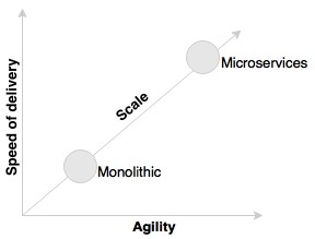 Microservices speed and agility